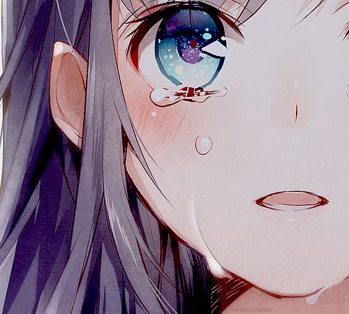 Anime girl gråta pussel