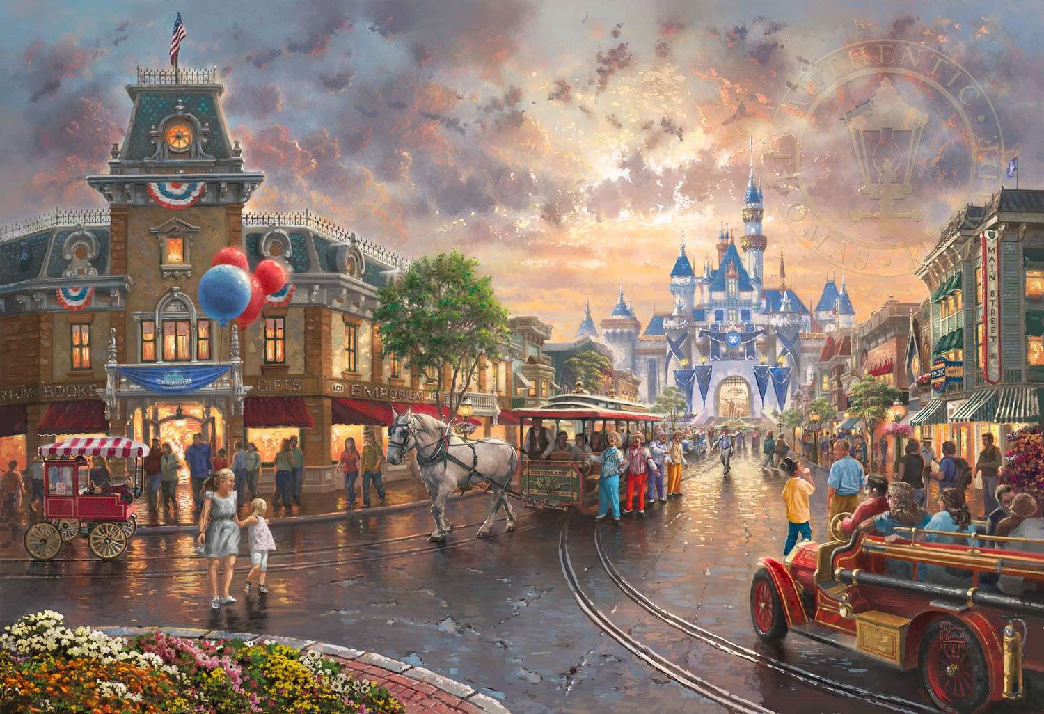 Thomas Kinkade Disneyland kirakós játék