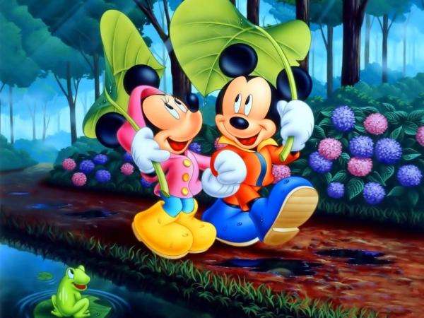 Myszka Miki i Kaczor Donald puzzle