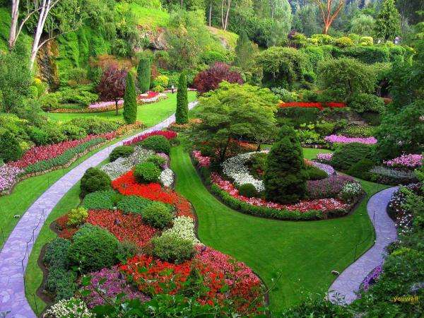 colorful fabulous garden  puzzle online