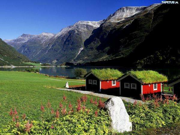 Norweski krajobraz puzzle online