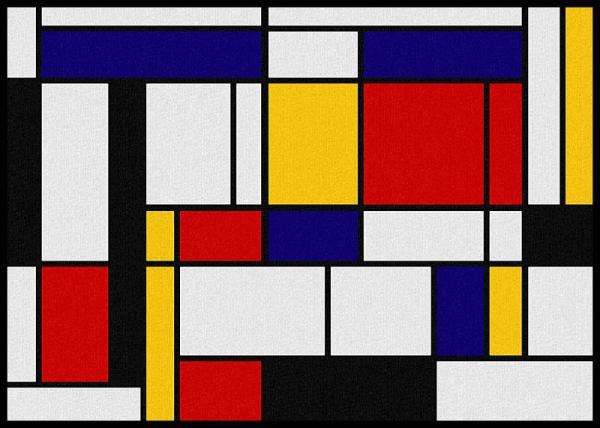 Obraz abstrakcyjny kolorowy puzzle online