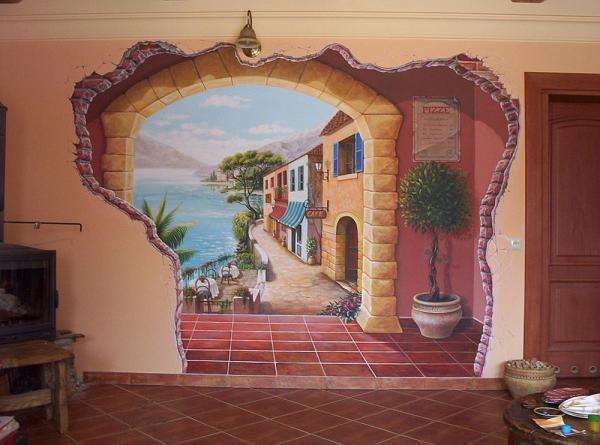 artystyczne malowanie ścian puzzle online