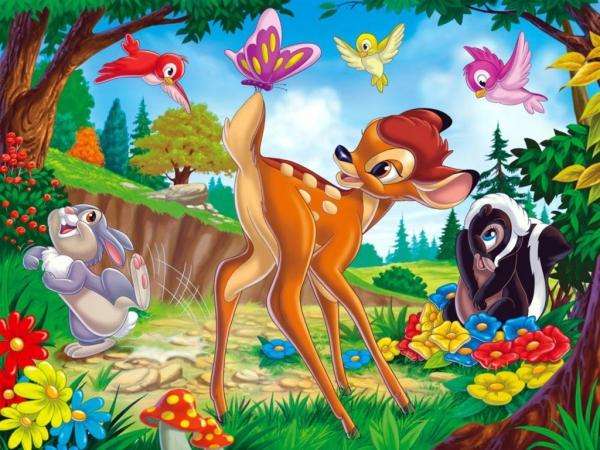 bambi y animales rompecabezas