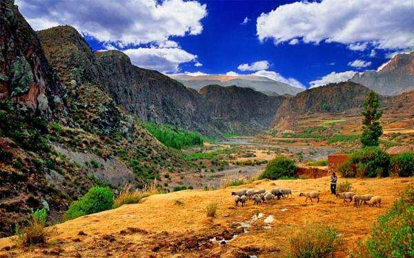 Peru krajobraz górski puzzle online