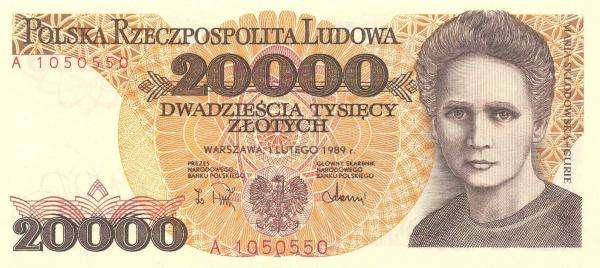 Banknot z czasów PRL puzzle online