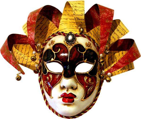 maska karnawałowa kolorowa puzzle online