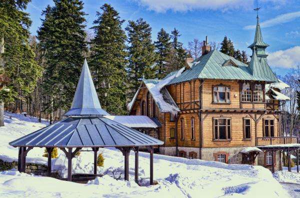 zima kurort w Tatrach puzzle online
