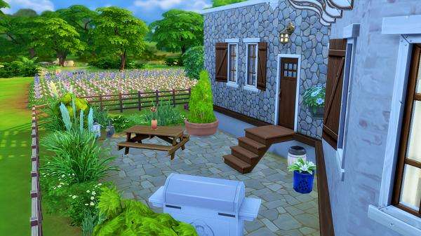 dom,taras,ogródek,kwiaty puzzle online