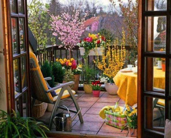 balkon w kwiatach puzzle online