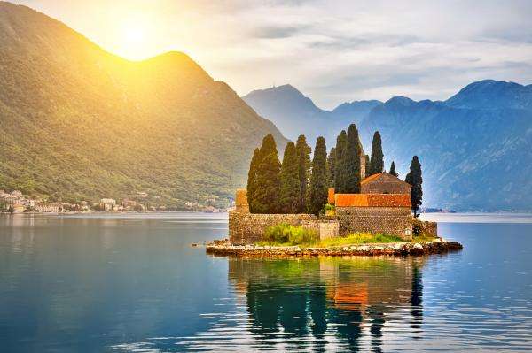 Czarnogóra wyspa św.Jerzego puzzle online