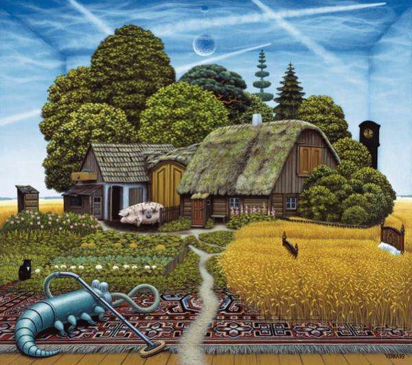 pokojowa farma,dywan,dom puzzle online