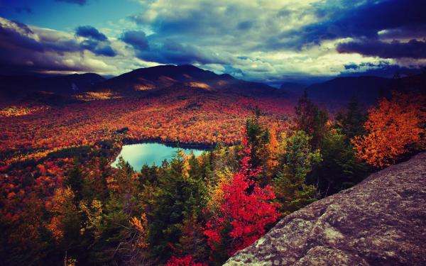 piękny jesienny krajobraz puzzle online