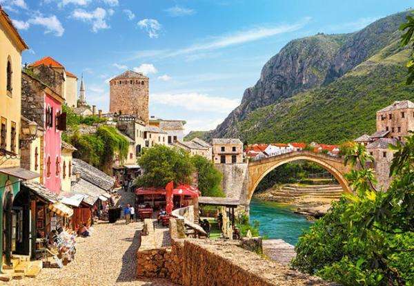 Mostar stare miasto puzzle online