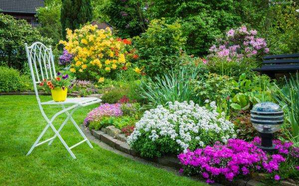 wiosenne kwiaty ogrodowe puzzle online