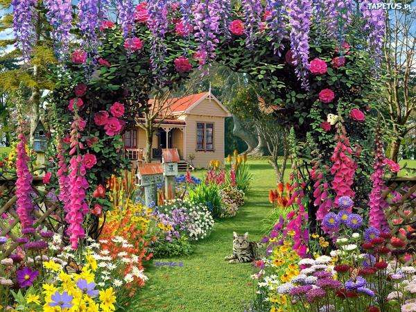 piękny ogród puzzle online