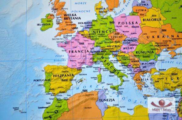 MAPA EUROPY puzzle online
