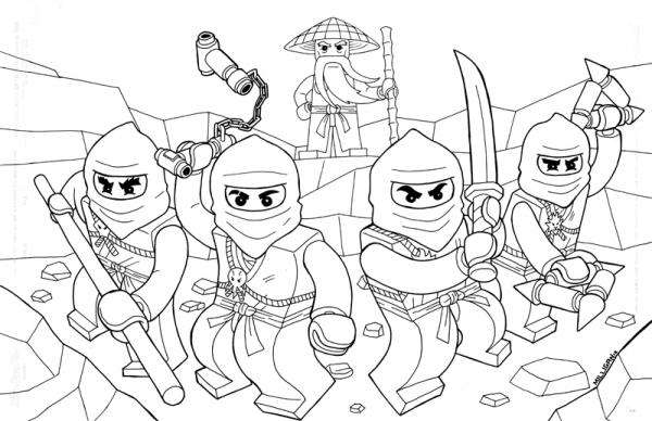 ninjago- bohaterowie puzzle online