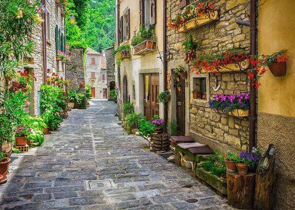 Toskania,wioska,uliczka puzzle online