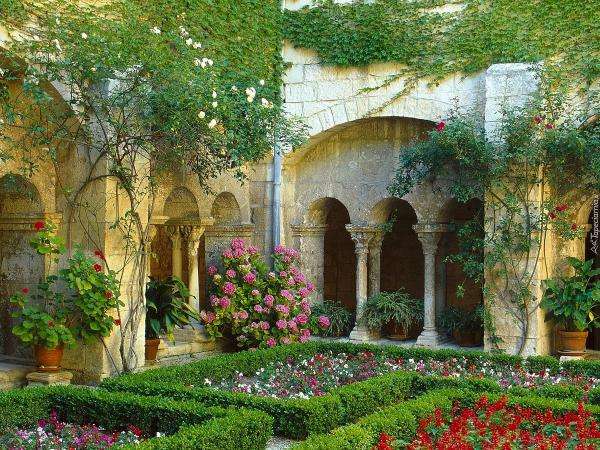 Ogród klasztorny Francja puzzle online