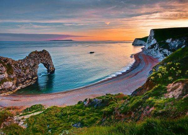 UK plaża, morze,kolory puzzle online