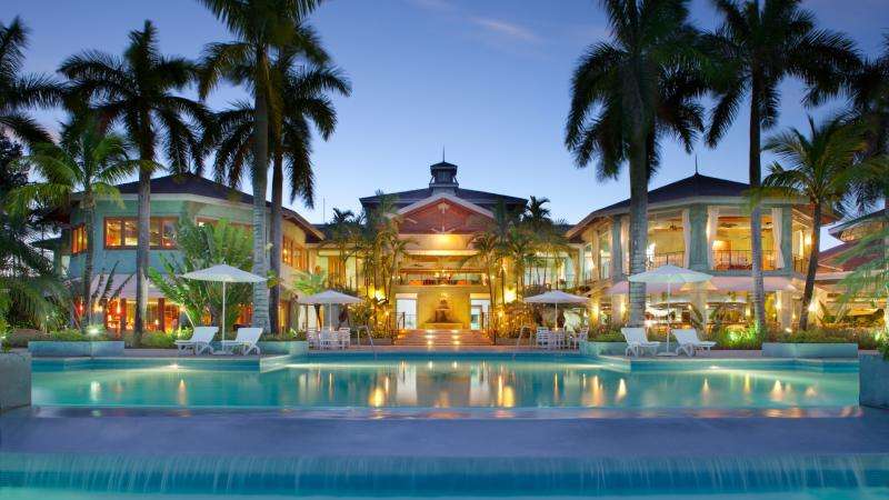 Maldivas, hotel, palmeras rompecabezas