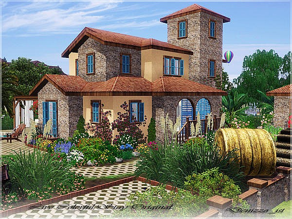 Piętrowy domek w ogrodzie puzzle online