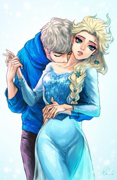 Elsa i Jack puzzle online