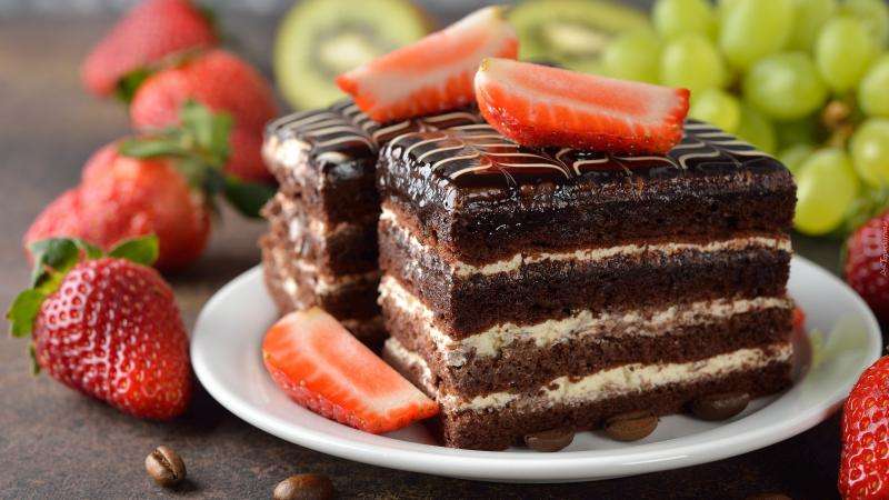 ciasto czekoladowe puzzle online
