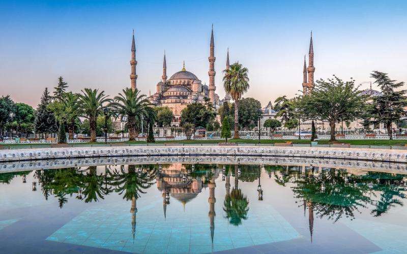 Turcja , Istambuł , fontanna puzzle online