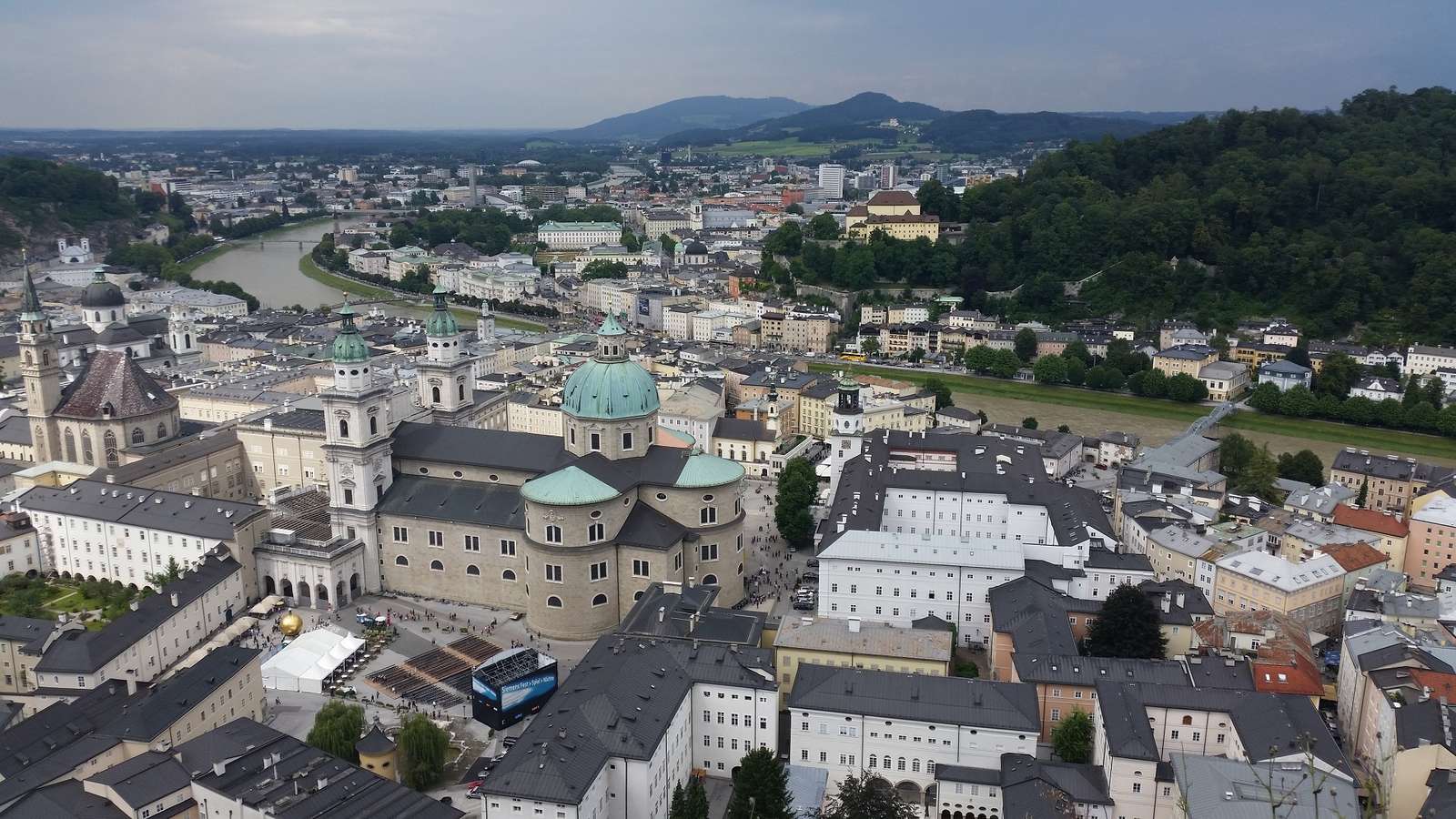 Salzburg - widok z zamku puzzle online