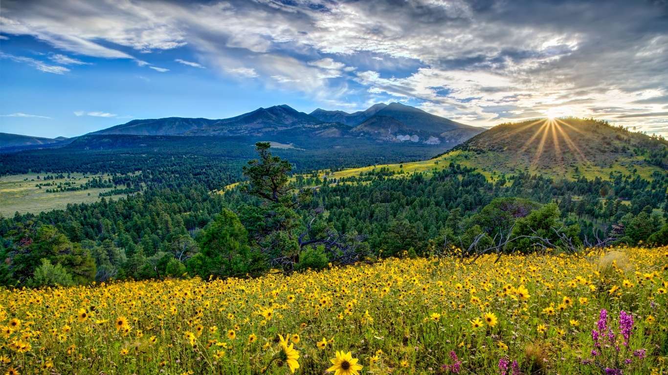 Arizona , krajobraz górski puzzle online