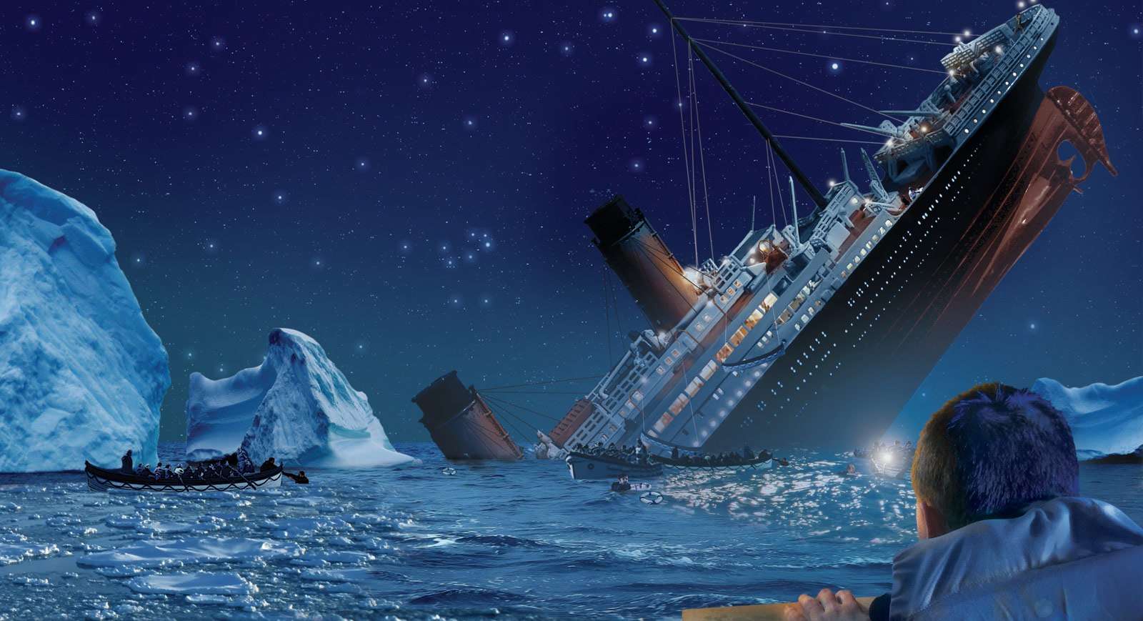Titanic sjunker pussel
