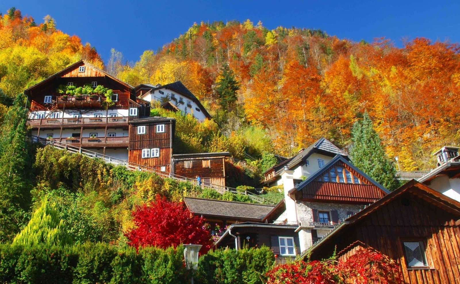 Jesienny widok górski puzzle online