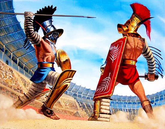 Starożytni gladiatorzy puzzle online
