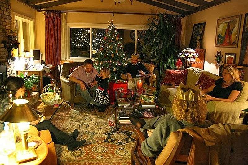 Rodina na Vánoce online puzzle