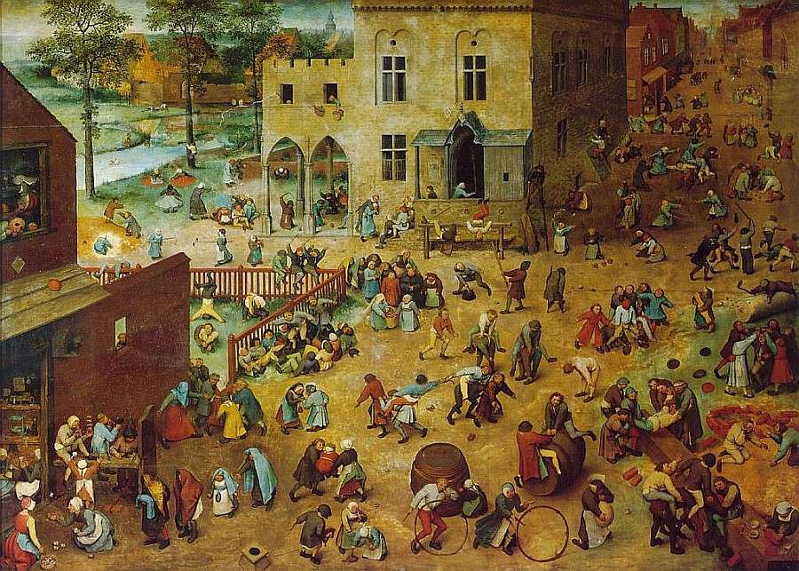 Bruegel:Radość życia- renesans puzzle online