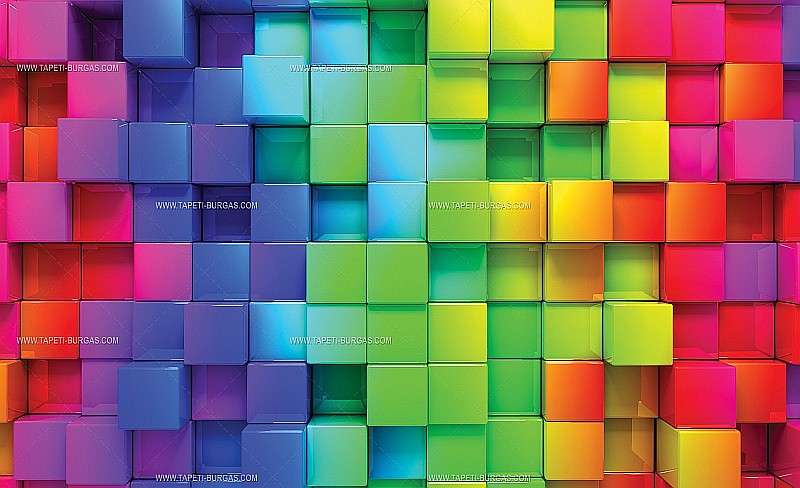 Układanka, kolor, kwadraty puzzle online