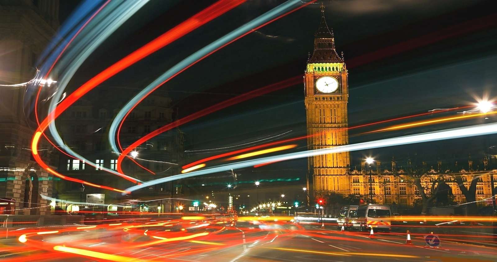 Londyn nocą puzzle online