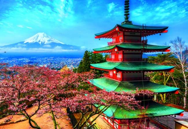 Fuji-hegy - Japán kirakós játék
