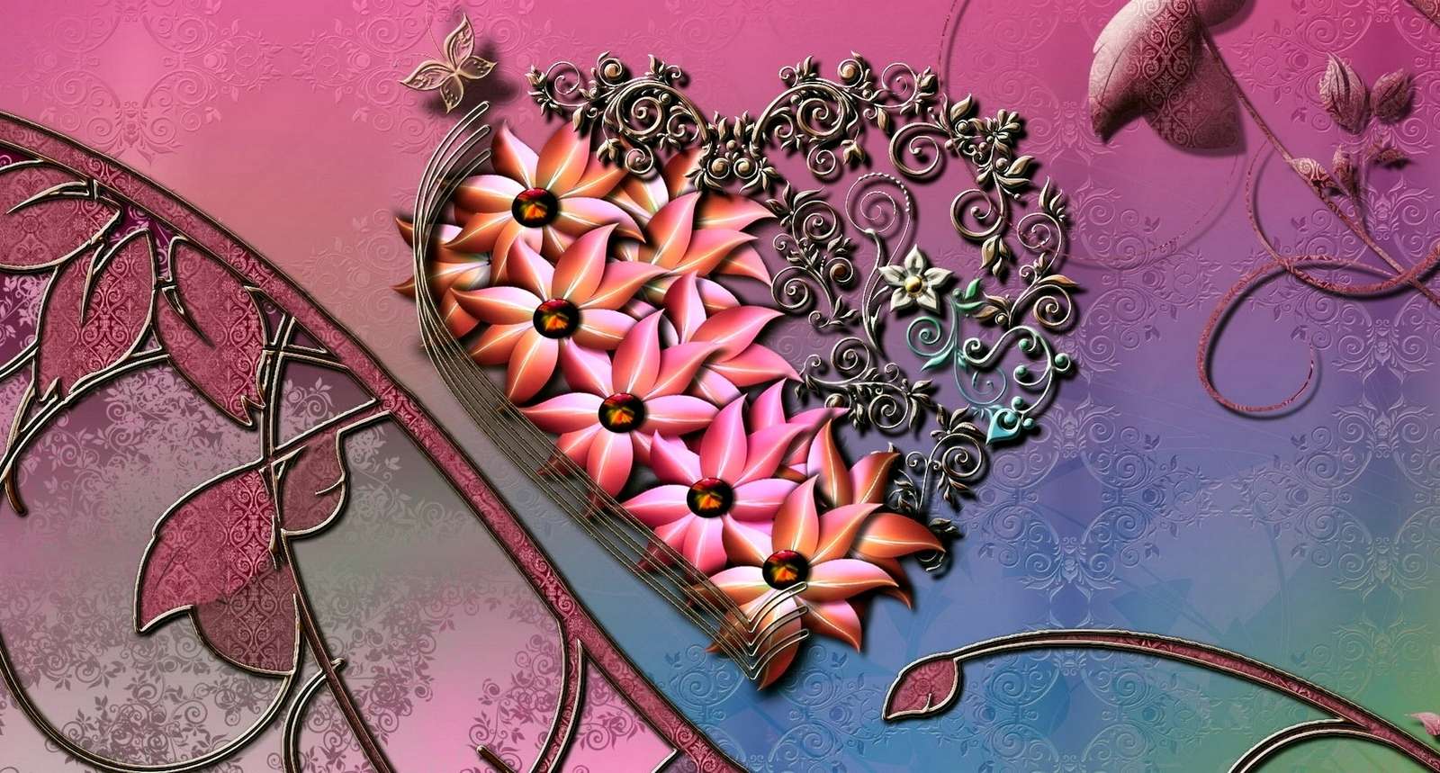 Walentynkowa układanka puzzle online