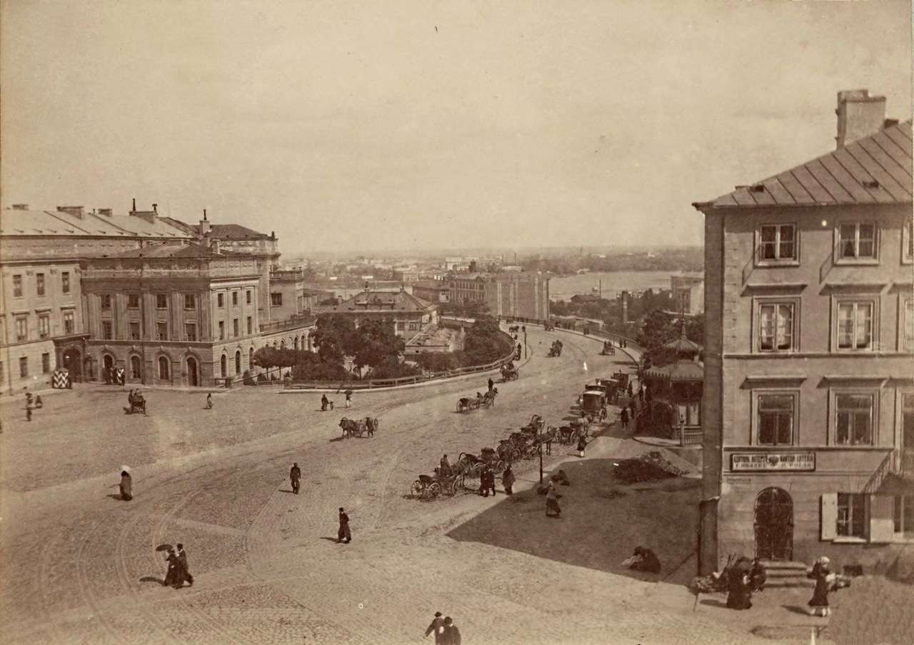 Plac Zamkowy w Warszawie 1870 puzzle online