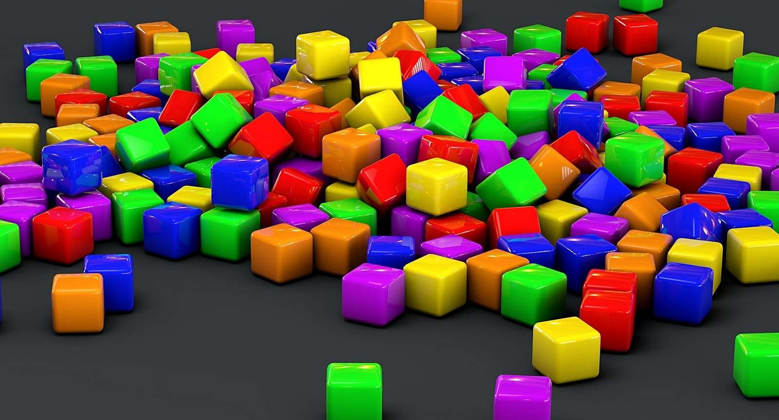 Kolorowe klocki puzzle online
