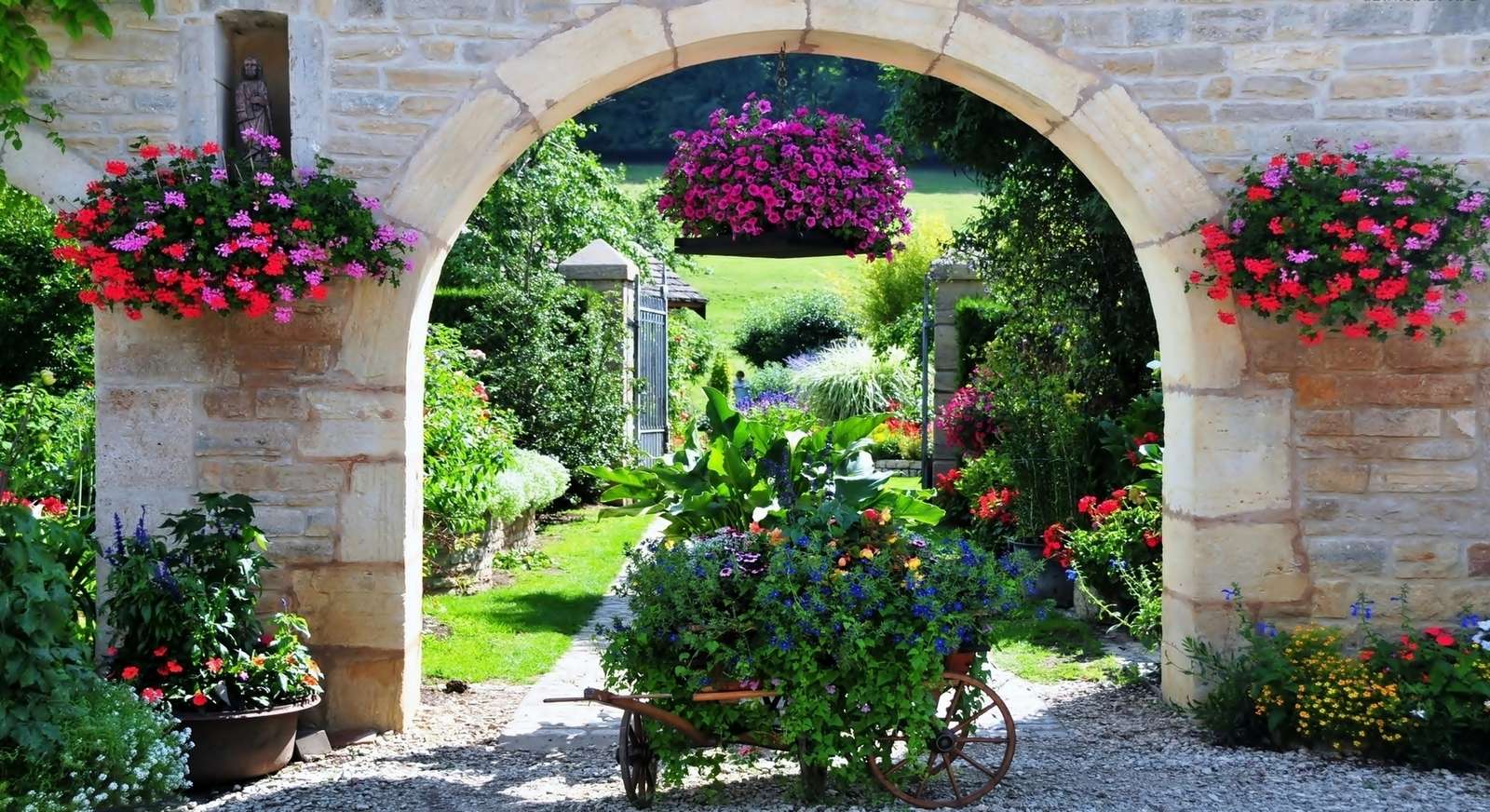 Piękne ogrody puzzle online