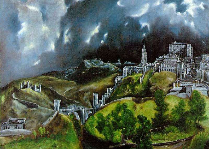 El Greco Miasto z głębi duszY puzzle online