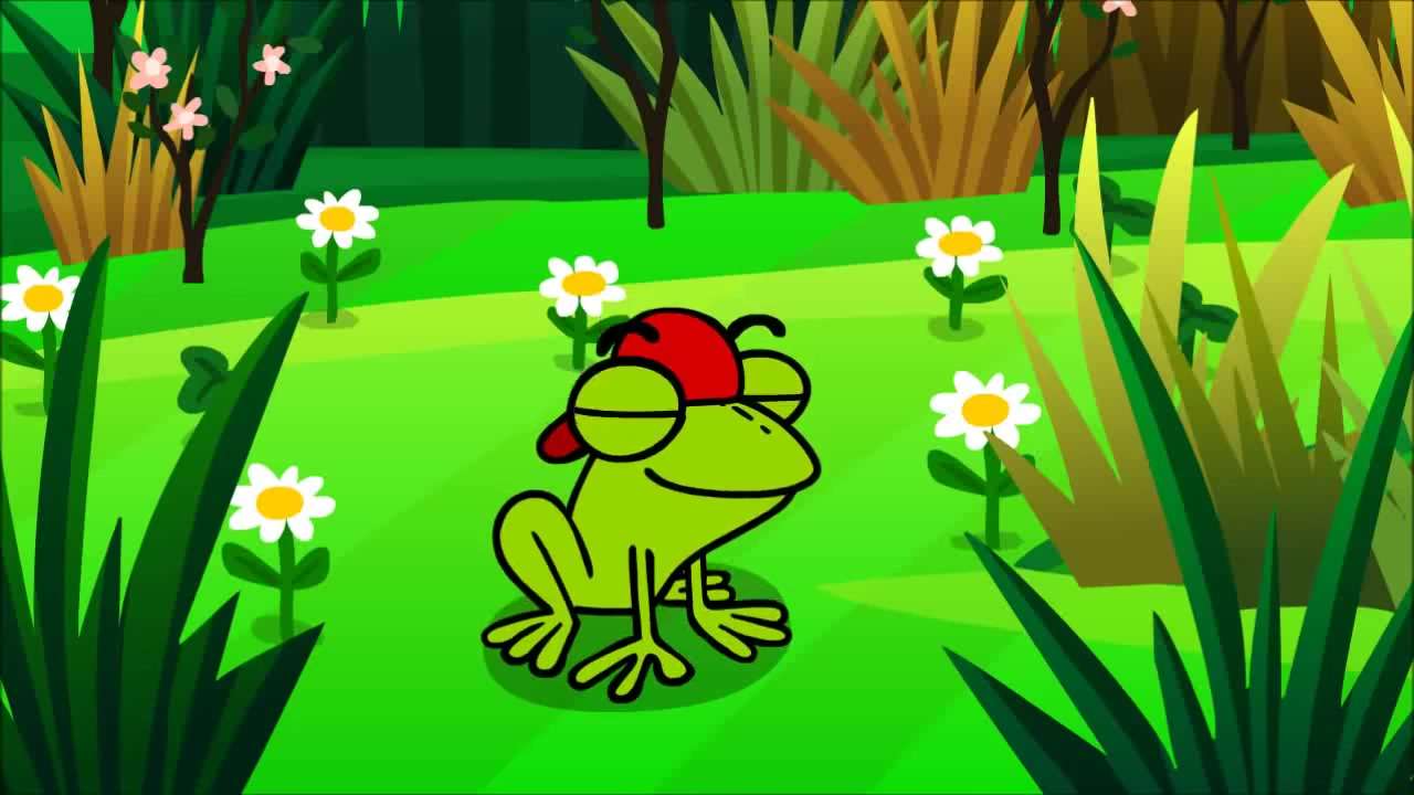 żaba w czerwonym daszku puzzle online