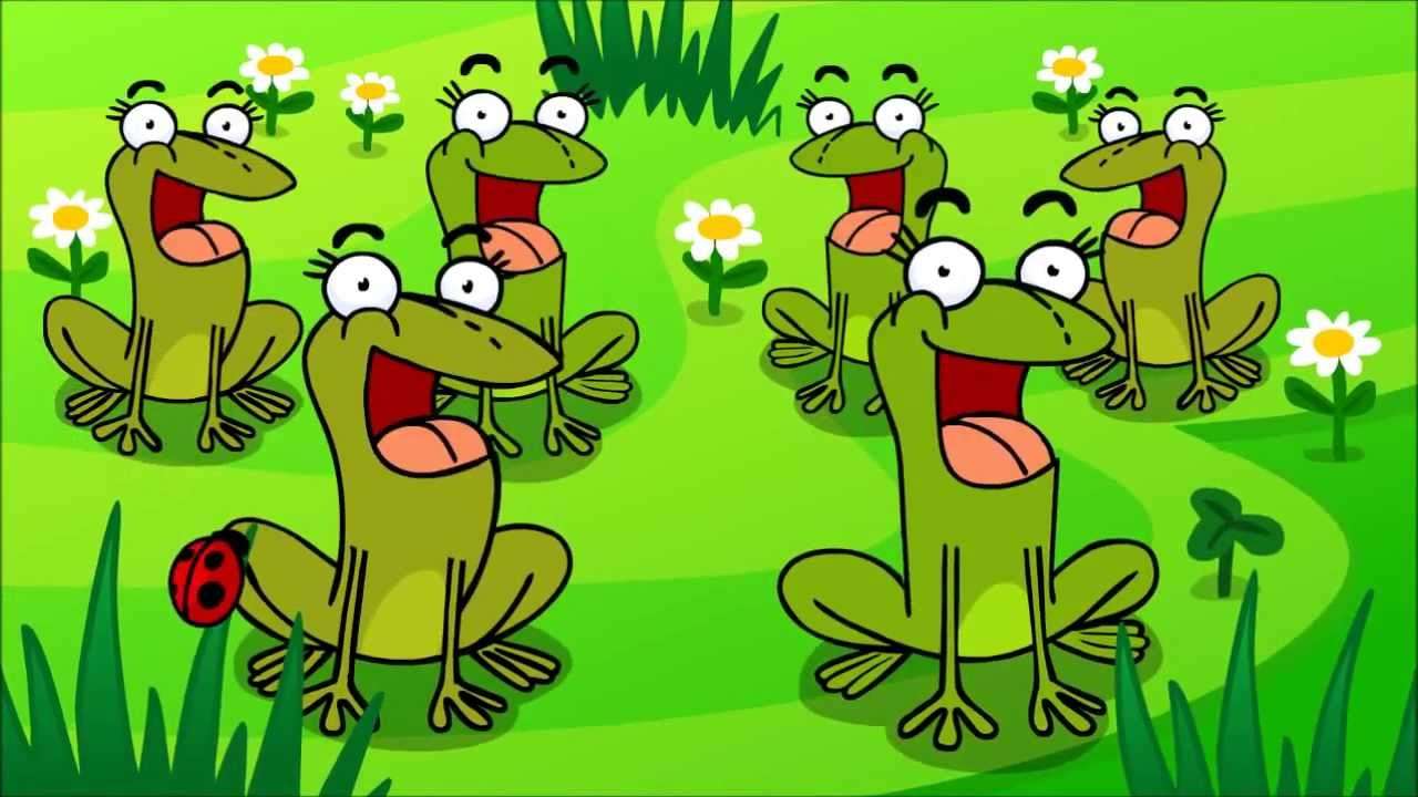 żabi śpiew na zielonej łące puzzle online