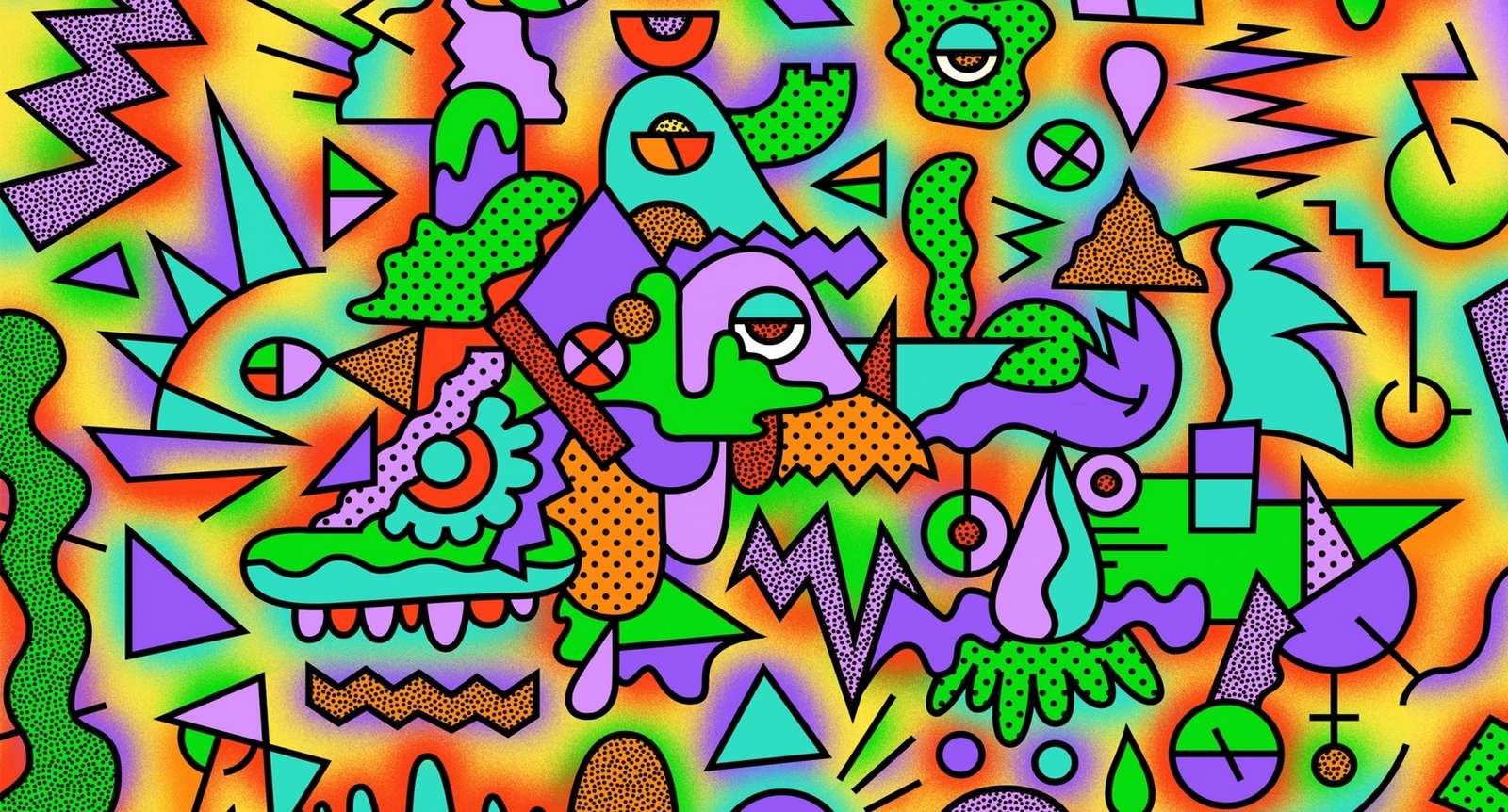 Kolorowa układanka puzzle online