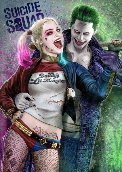 Joker och Harley pussel