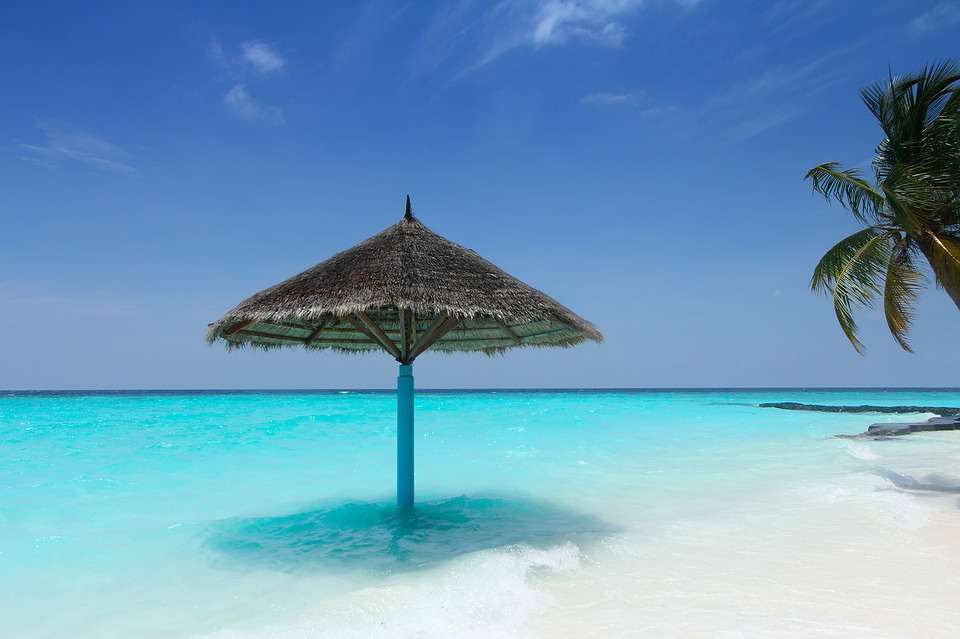 Malediwy. Plaża. puzzle online